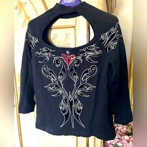 Harley Davidson cutout black top